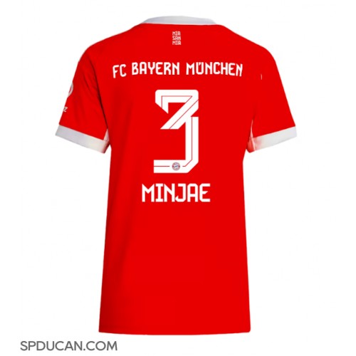 Zenski Nogometni Dres Bayern Munich Kim Min-jae #3 Domaci 2025-26 Kratak Rukav